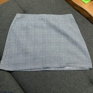 Classic Gray Plaid Women's Skirt